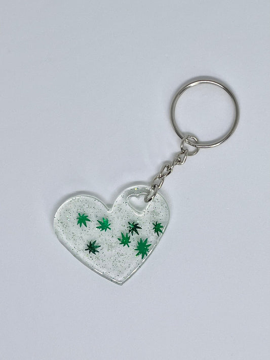Stoned Heart Keychain